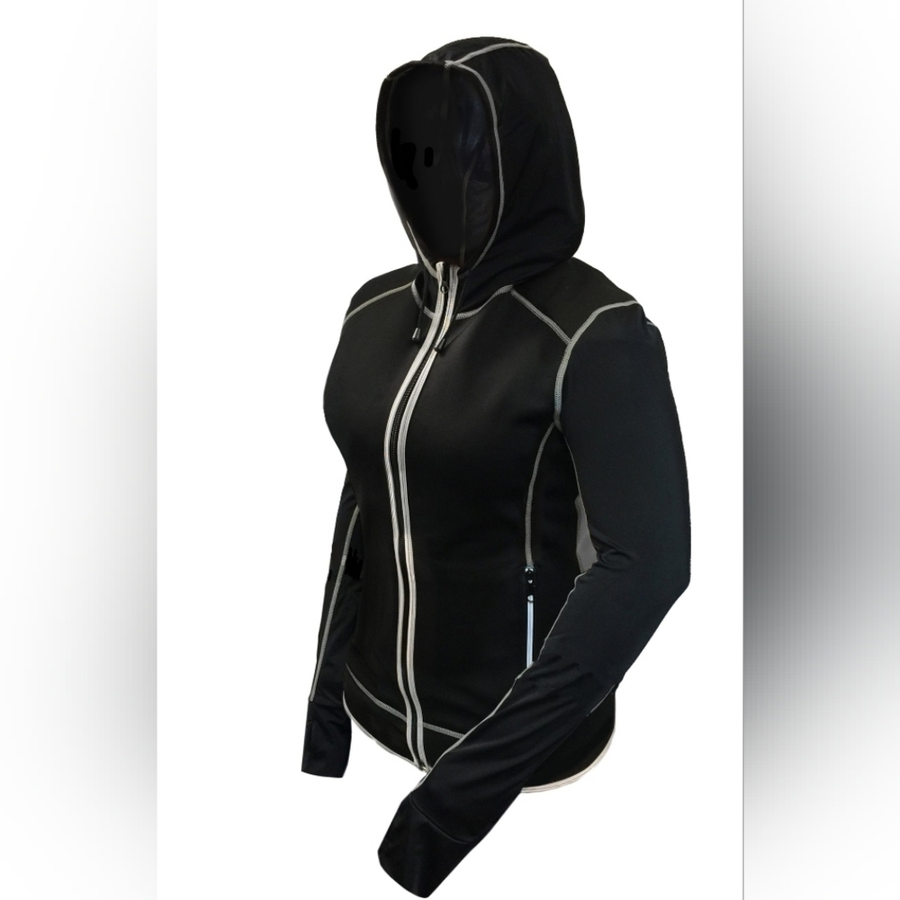 SaunaTek Women's Neoprene Hooded Jacket